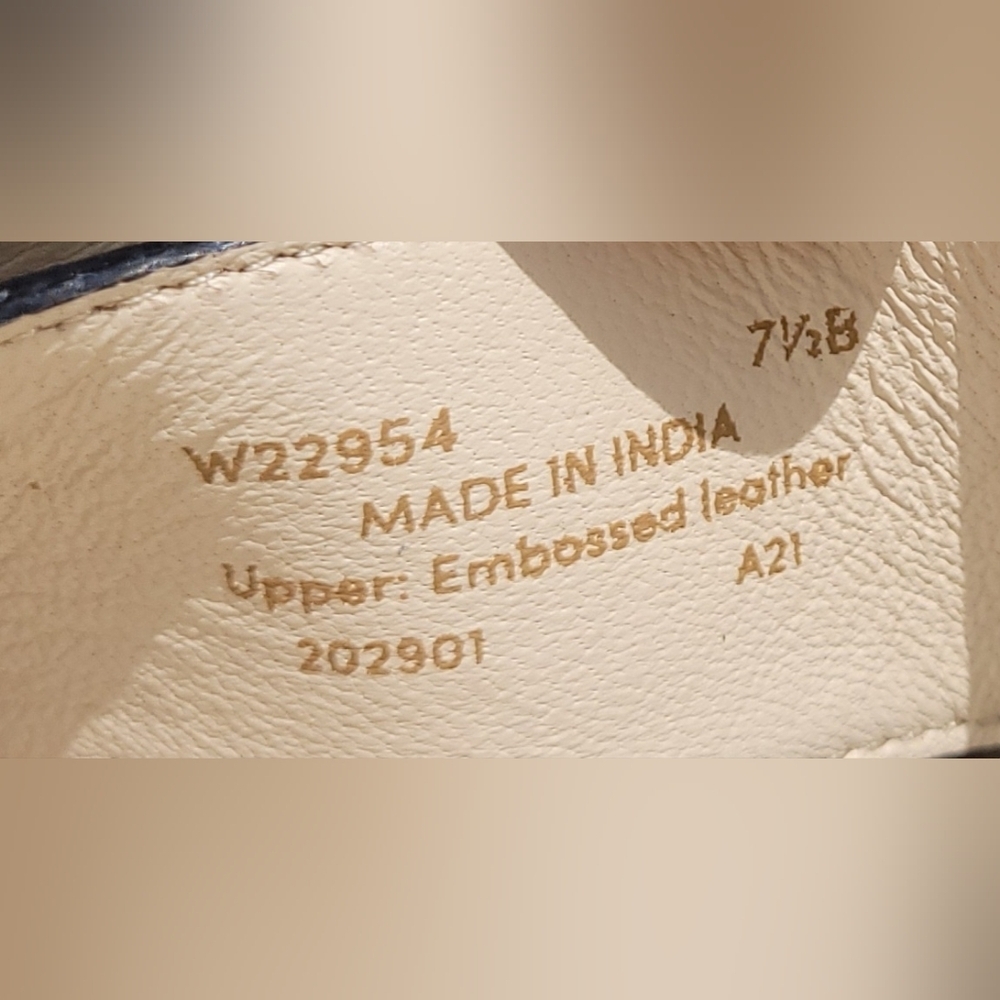 Cole Haan Winona Snakeskin-Print Leather Slide Sandals Sz 7.5 (originally $140) - Picture 3 of 4